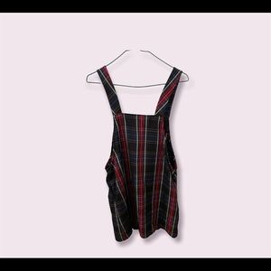 Red and blue uniform type of dress. It’s from Forever21.